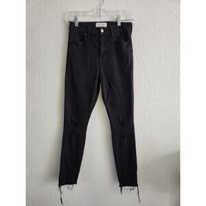 PacSun Power Super Stretch Black Distressed High Rise Ankle Jeggins 26